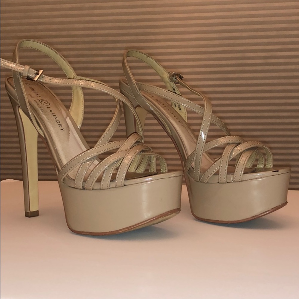 Chinese Laundry teaser platform pageant/show heel